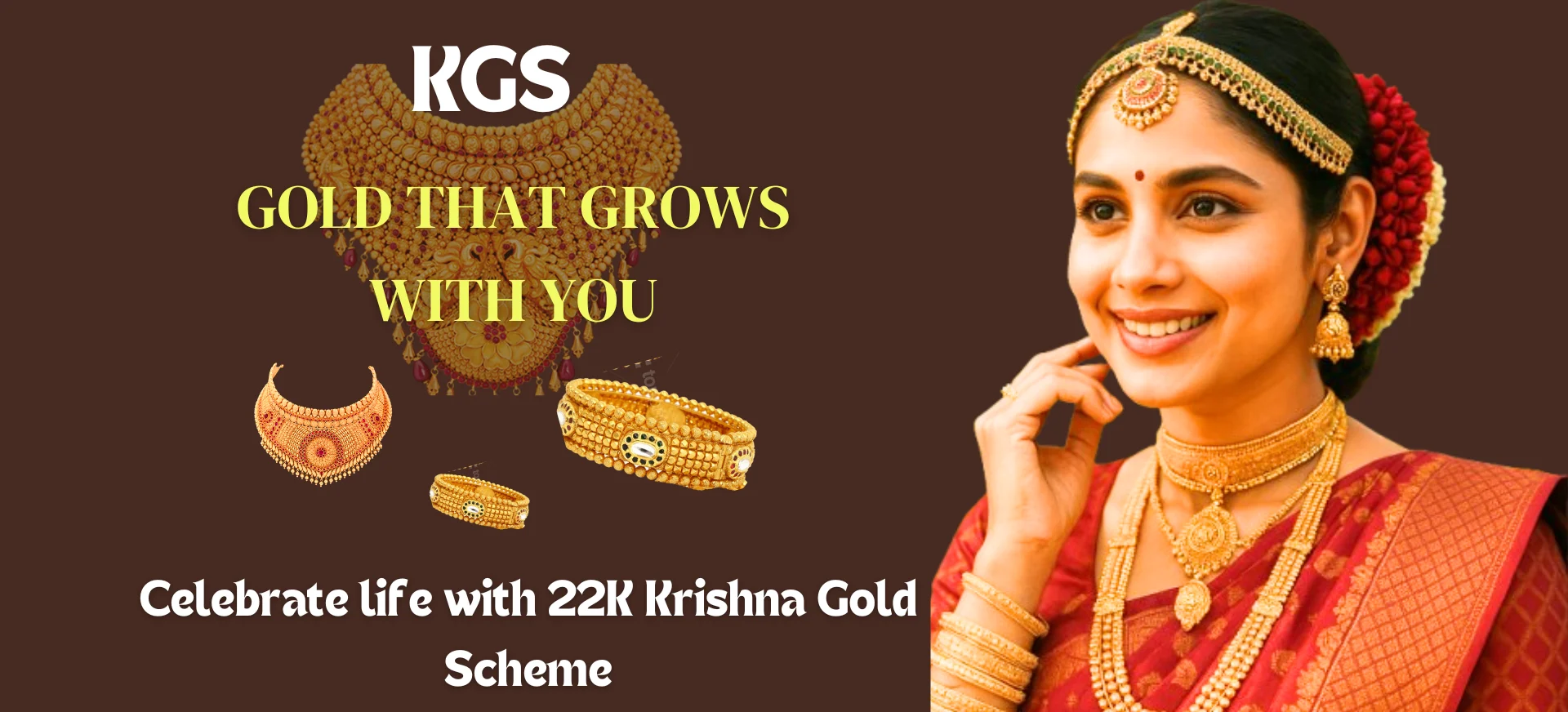 Promotional Banner: Krishna Gold Festival - Gold Flat ₹500 OFF per gram, Diamond 80% per carat, Free Gold Coin on ₹25,000+ purchase