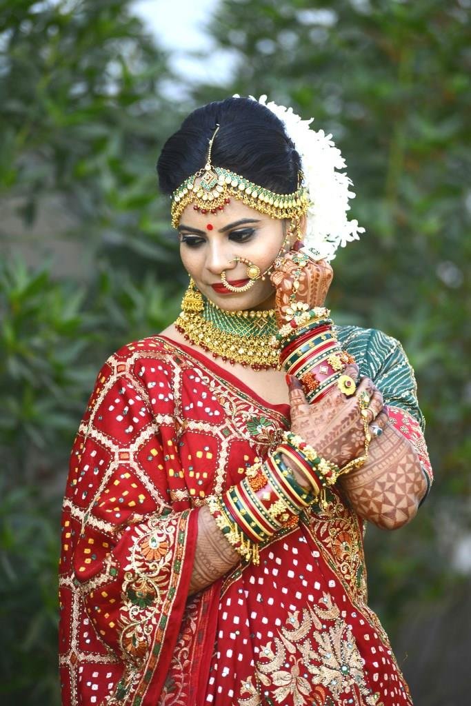 Indian woman adorned with jewellery
